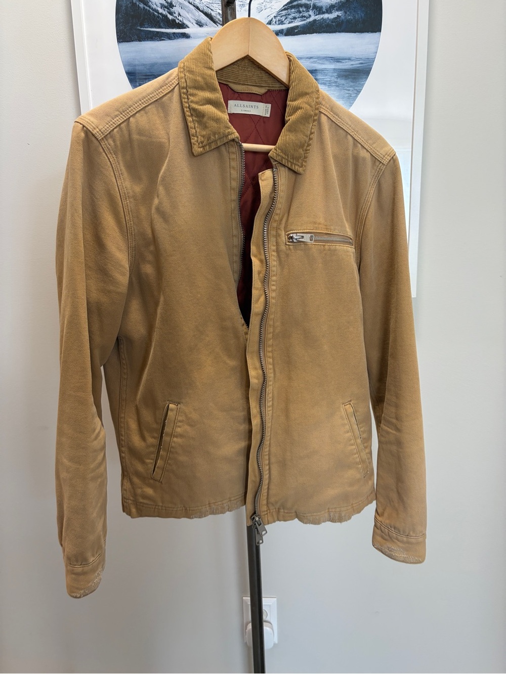 AllSaints Tan Chore Coat